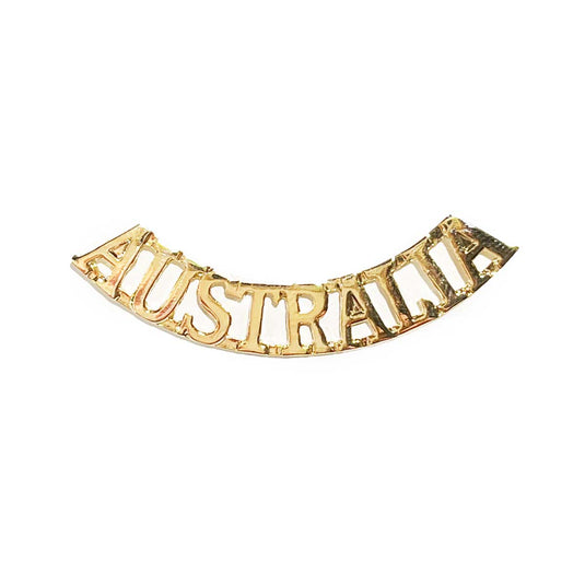 Shoulder Titles Australia Gold - Cadetshop
