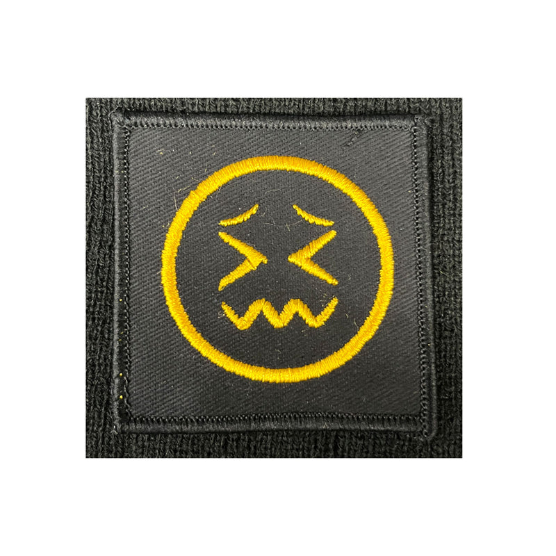 Load image into Gallery viewer, Novelty Emoji Insignia Patch Gold Black - Cadetshop
