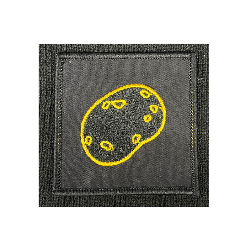 Load image into Gallery viewer, Novelty Emoji Insignia Patch Gold Black - Cadetshop
