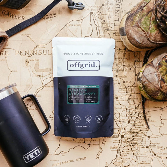 Rations Meal Ready to Eat Single Serve MRE Offgrid Venison Stroganoff - Cadetshop