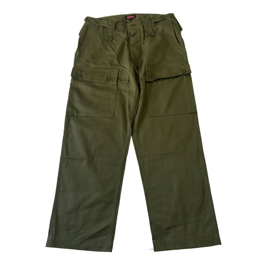 HUSS Combat Military Style Trousers Jungle Greens Olive - Cadetshop