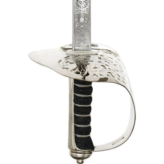 Infantry Sword with Leather Scabbard (Windlass S/Steel) - Cadetshop