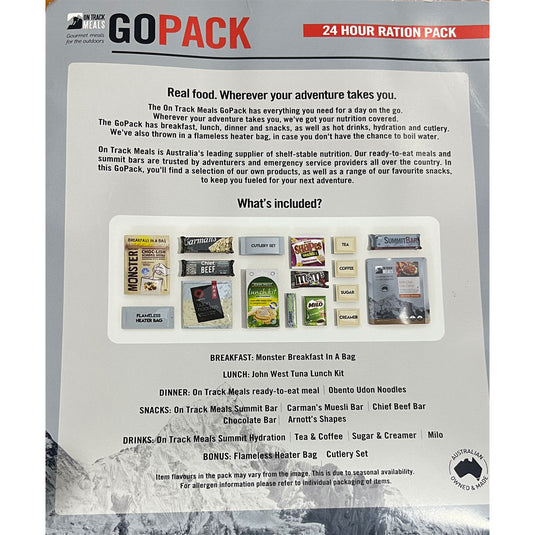 On Track Ration Pack - Mild Chilli Con Carne - Military Army 24hr Ration Pack MRE - Cadetshop
