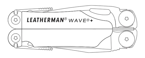 Leatherman Multi-Tool Wave+ Black 18 Tools - Cadetshop