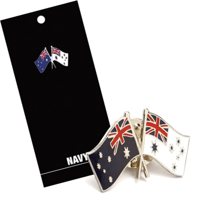 Australian Flag and White Ensign Lapel Pin - Cadetshop