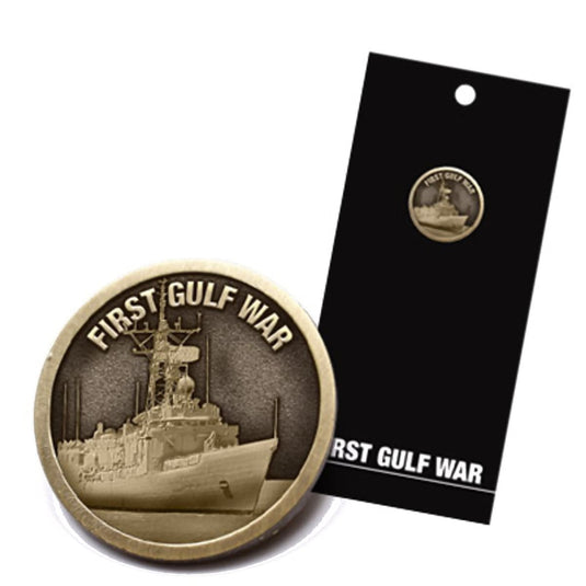 First Gulf War Badge On Card Lapel Pin - Cadetshop
