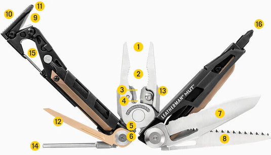 Leatherman Multi-Tool MUT Military Equipment Tool 16 Tools - Cadetshop