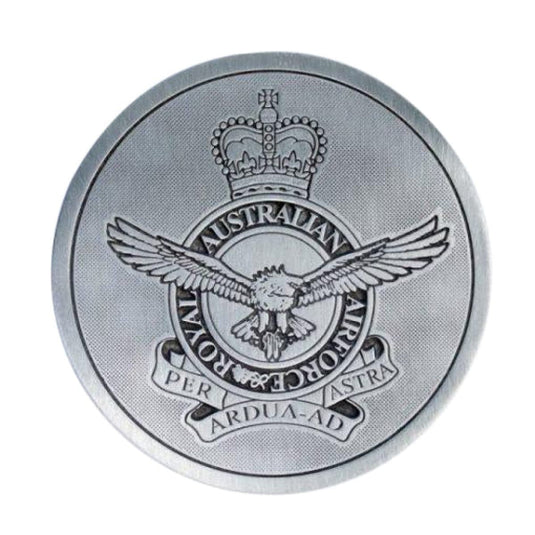 Pewter Military Coaster Royal Australian Air Force RAAF - Cadetshop