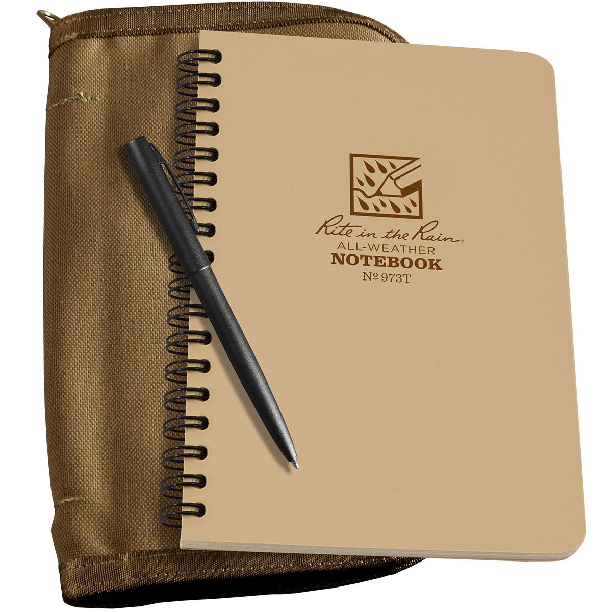 Rite In The Rain Weatherproof Top Spiral Notebook, 3" X 5", Brown Cover - Foto 10