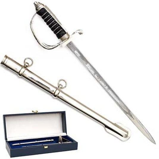 Sword Artillery Miniature with Nickel Scabbard - Cadetshop