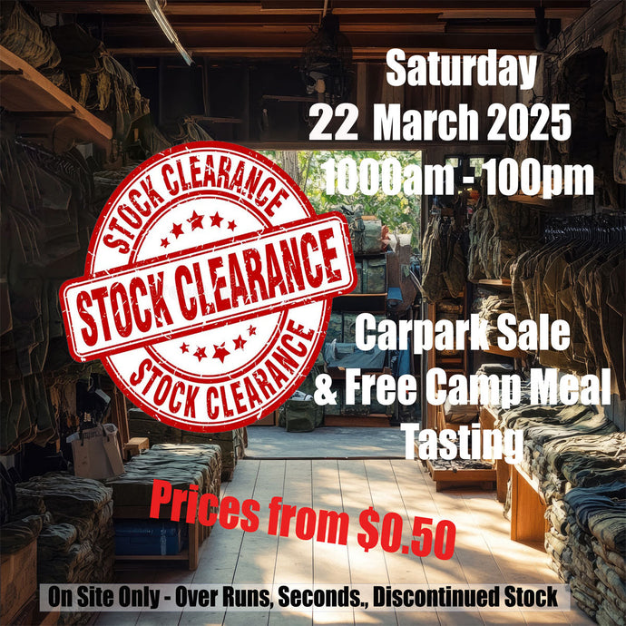 Rations Tasting & Carpark Clearance