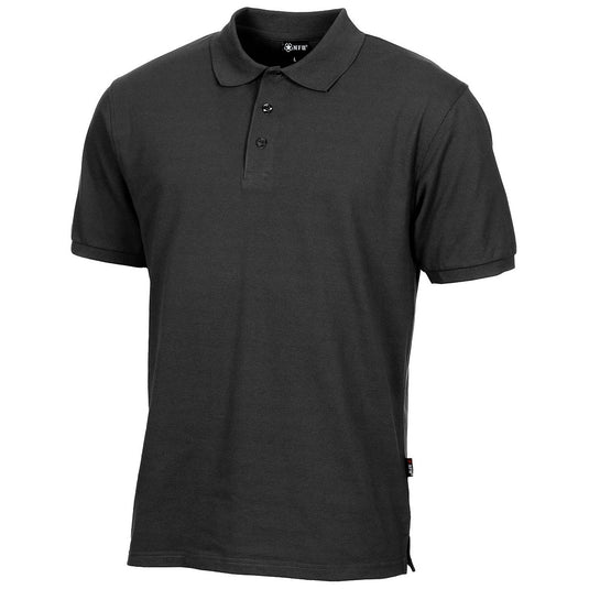 Polo Shirt Black Cotton/Poly