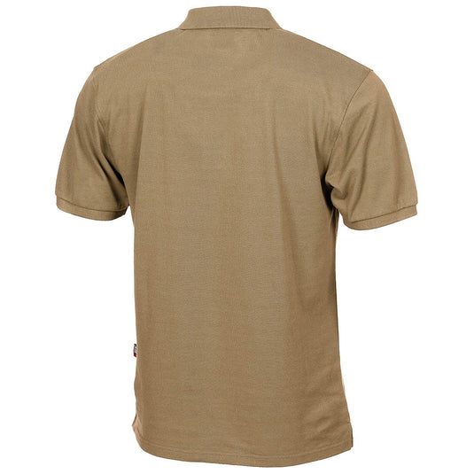 Polo Shirt Coyote Brown Cotton/Poly - Cadetshop
