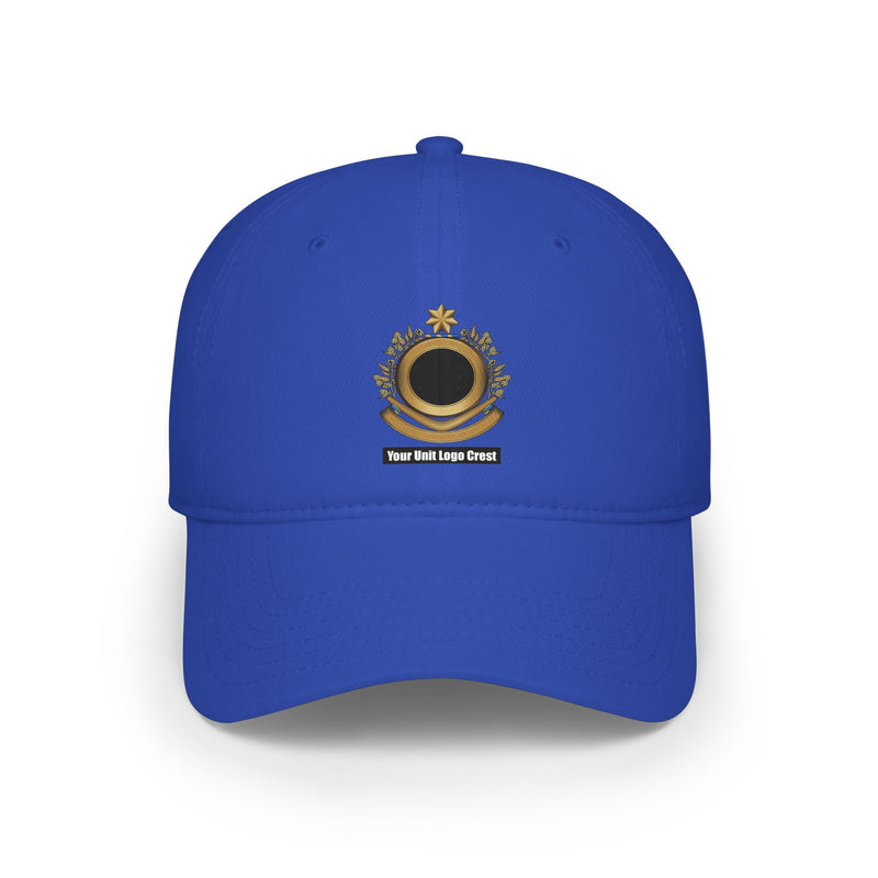 Load image into Gallery viewer, Low Profile Baseball Cap Custom Unit Crest Logo
