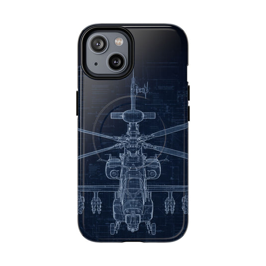 Apache Blue Print Phone Case Army Collection - Cadetshop