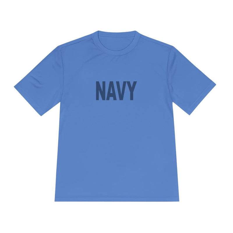 Load image into Gallery viewer, Navy Sports Unisex Moisture Wicking Tee - Cadetshop
