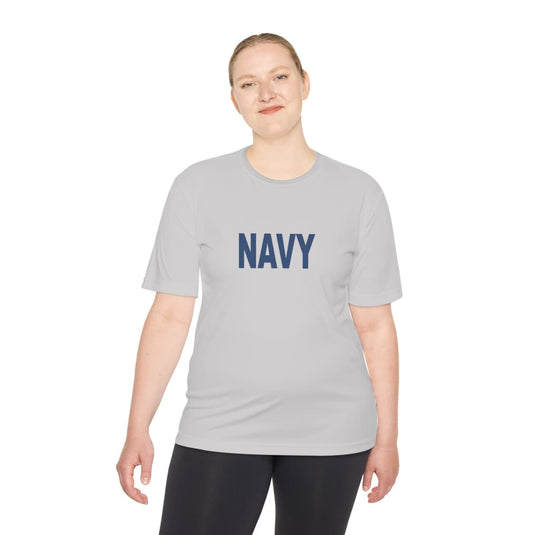 Navy Sports Unisex Moisture Wicking Tee - Cadetshop