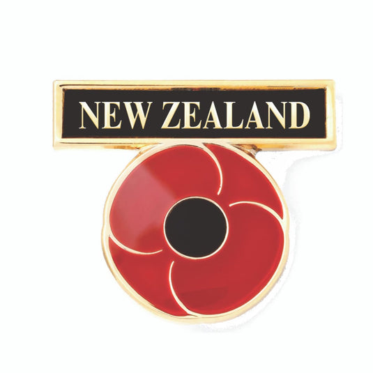 New Zealand Bar Poppy Badge - Cadetshop
