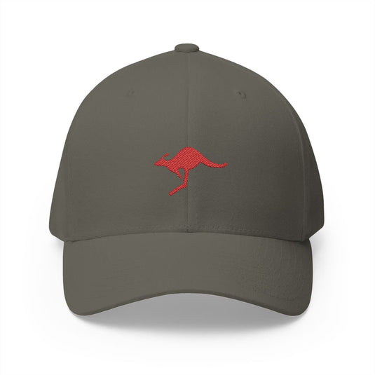 Embroidered Kangaroo Australian Military Flexfit Baseball Cap