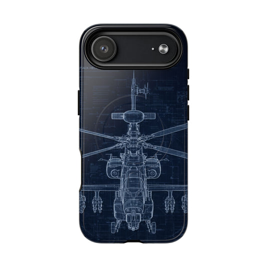 Apache Blue Print Phone Case Army Collection - Cadetshop