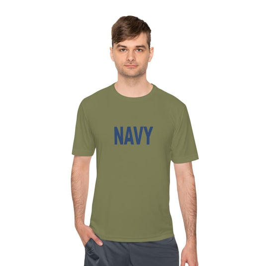 Navy Sports Unisex Moisture Wicking Tee - Cadetshop