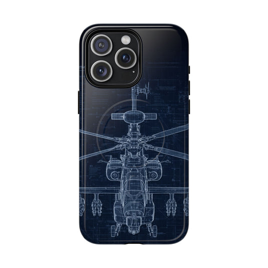 Apache Blue Print Phone Case Army Collection - Cadetshop