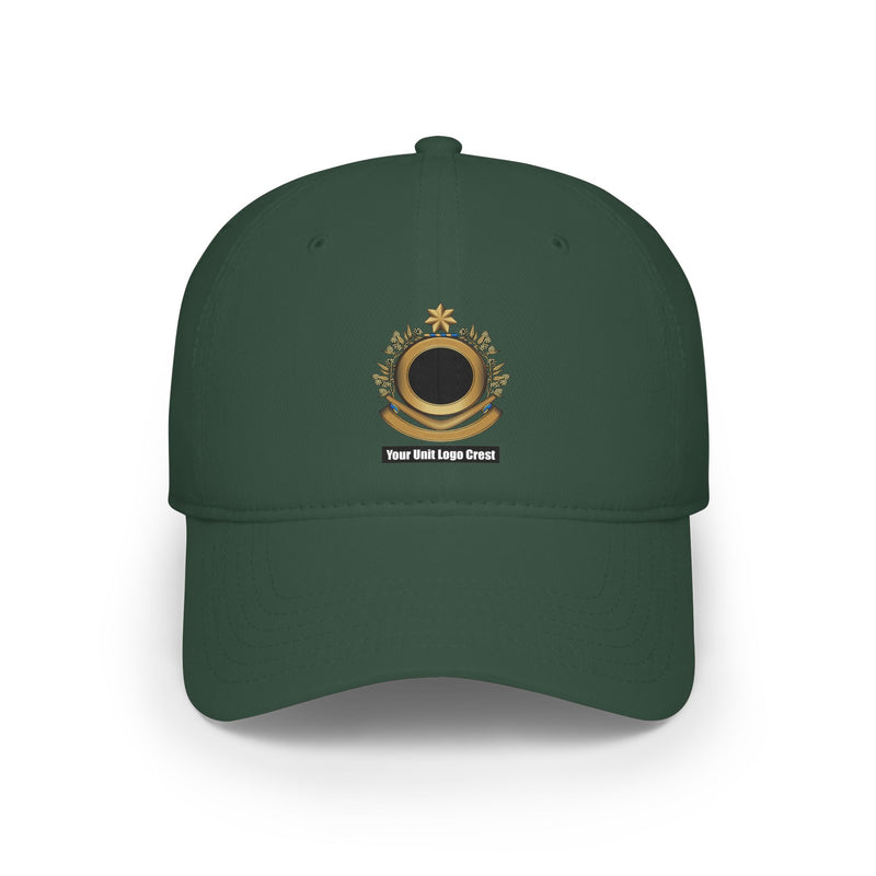 Load image into Gallery viewer, Low Profile Baseball Cap Custom Unit Crest Logo
