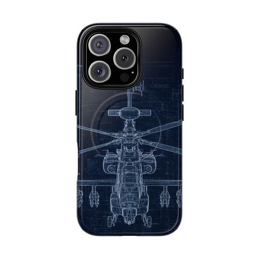 Apache Blue Print Phone Case Army Collection - Cadetshop
