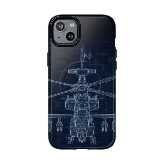 Apache Blue Print Phone Case Army Collection - Cadetshop