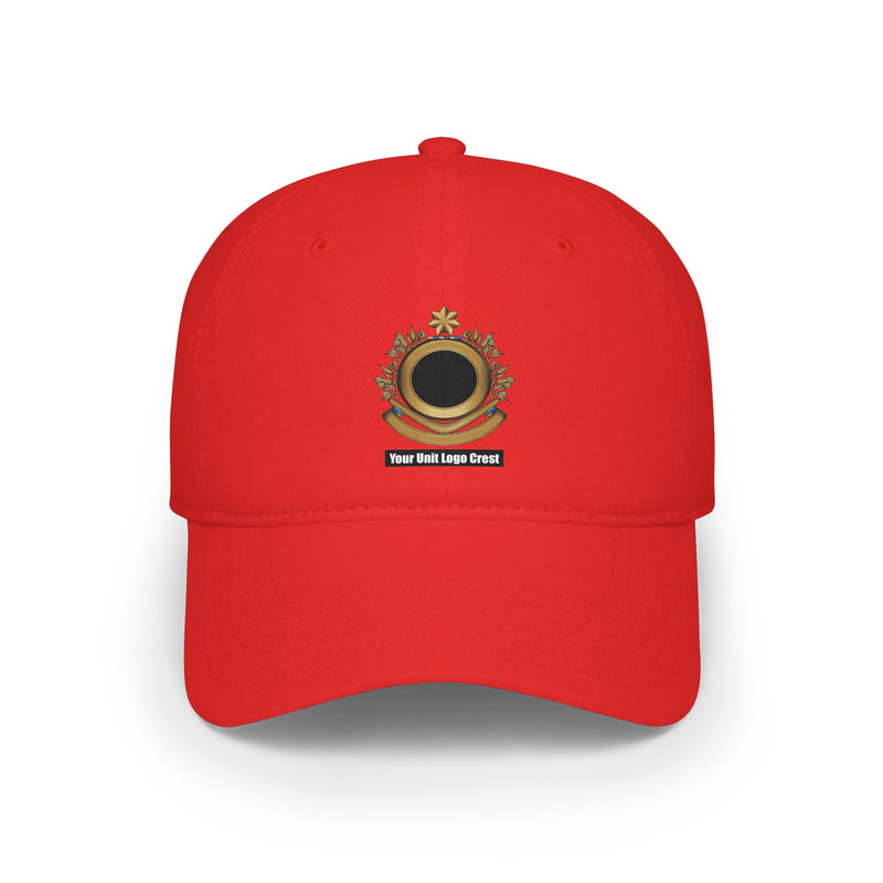 Load image into Gallery viewer, Low Profile Baseball Cap Custom Unit Crest Logo
