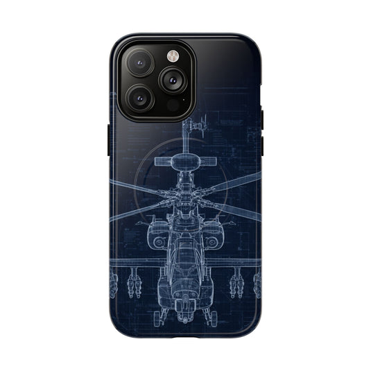 Apache Blue Print Phone Case Army Collection - Cadetshop