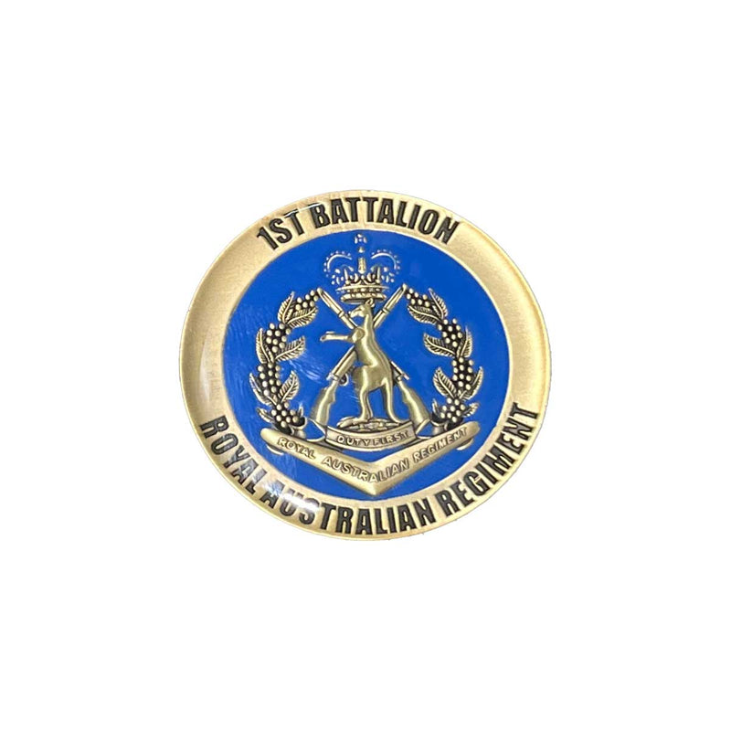 Load image into Gallery viewer, 1st Battalion Royal Australian Regiment Medallion Challenge Coin - Cadetshop
