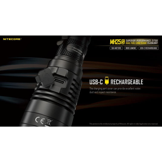 Nitecore MH25S 1800 Lumen Kit - Cadetshop