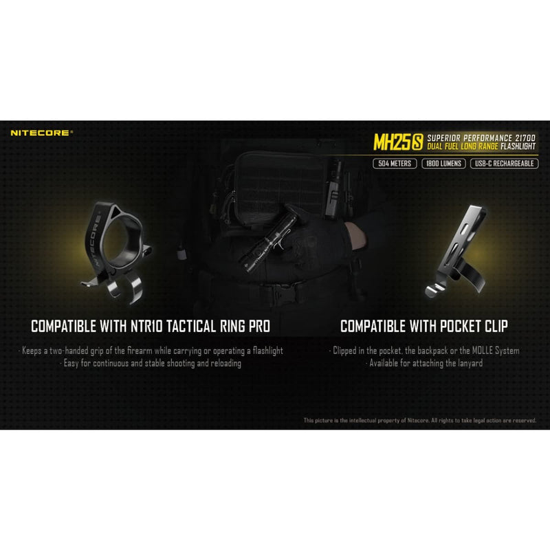 Load image into Gallery viewer, Nitecore MH25S 1800 Lumen Kit - Cadetshop
