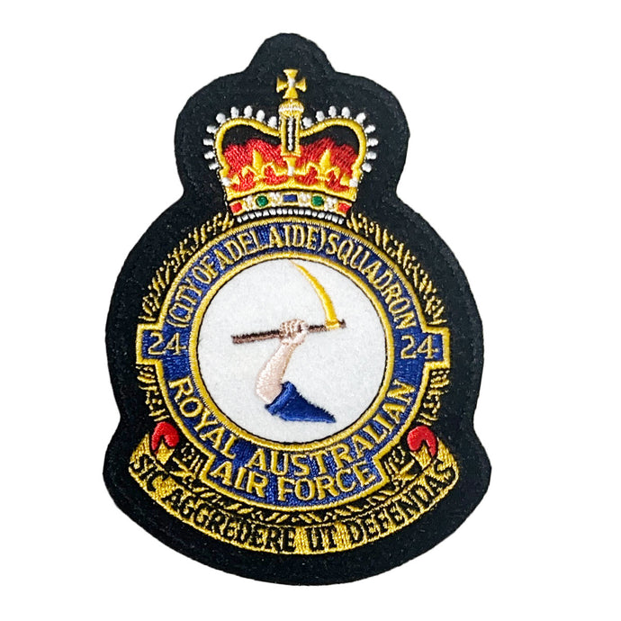 24 SQN Squadron Unit Crest Patch Air Force - Cadetshop