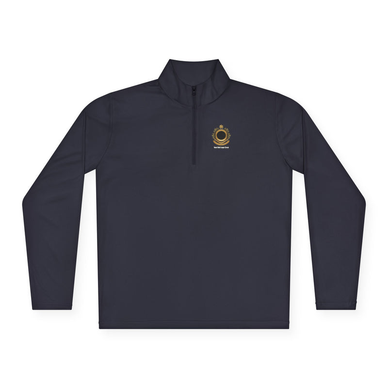 Load image into Gallery viewer, Quarter-Zip Pullover Custom Logo Crest
