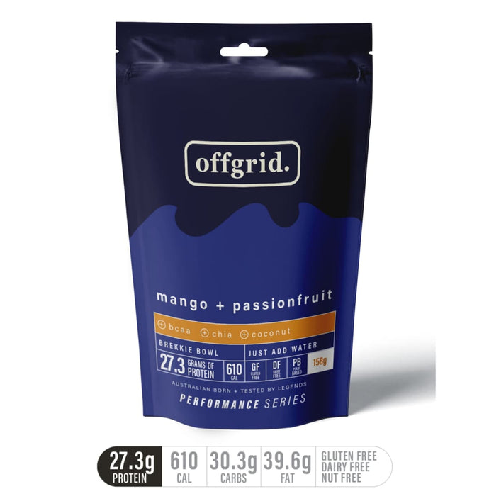 Rations Meal Ready to Eat Single Serve MRE Offgrid Performance Series Breakfast Bowl Mango Passionfruit - Cadetshop