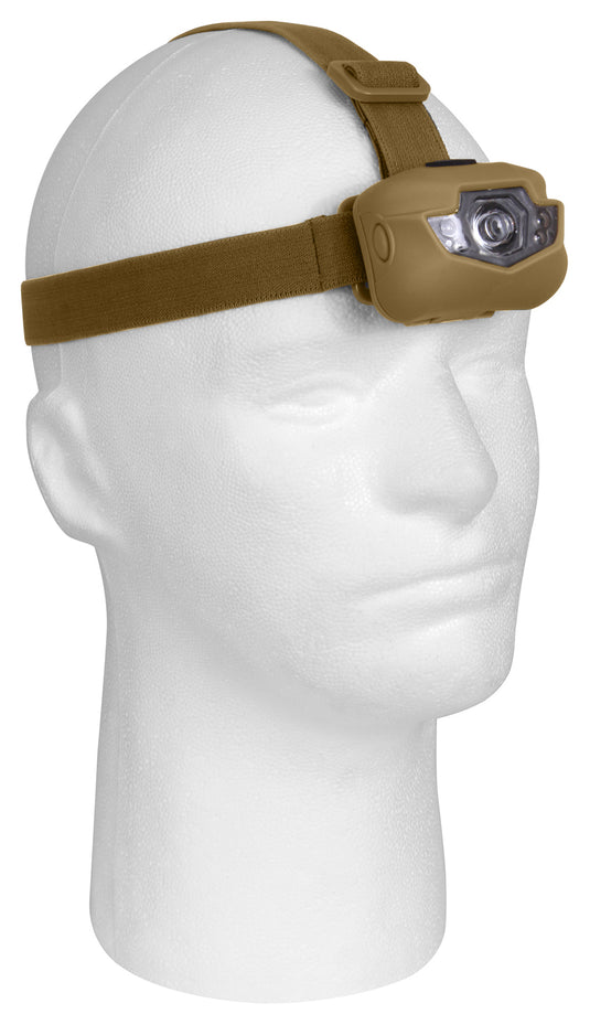 5 Bulb LED Headlamp Red Light Coyote - Cadetshop