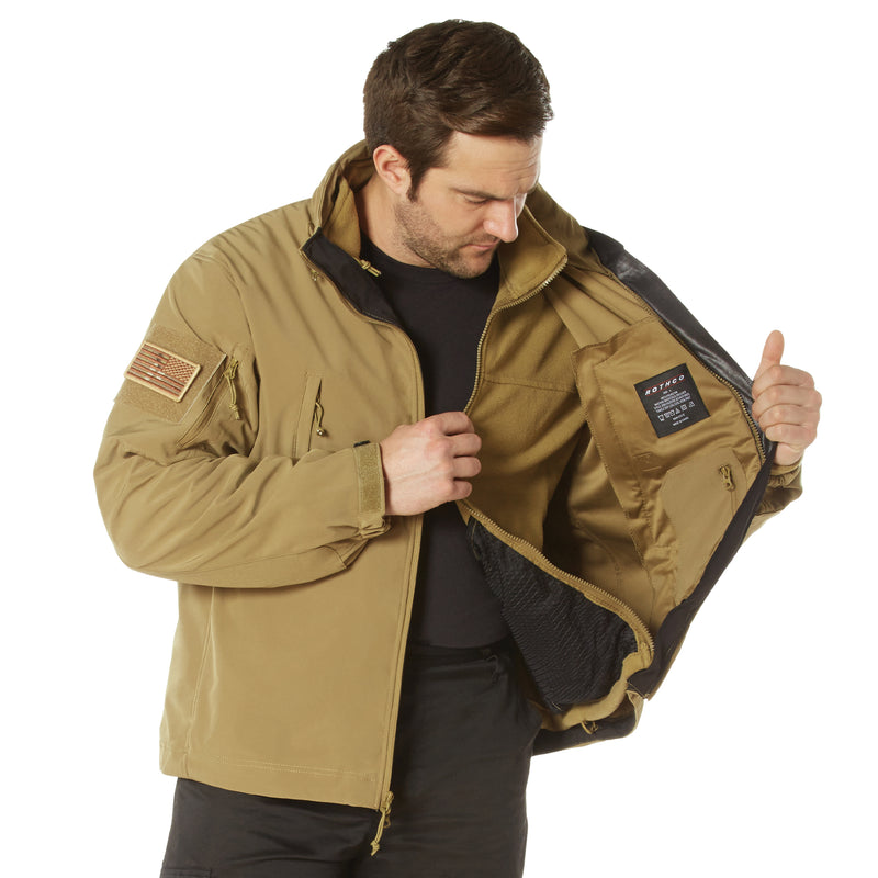 Load image into Gallery viewer, Softshell 3 in 1 Special Ops Jacket Coyote Brown Woolley Mammoth Style
