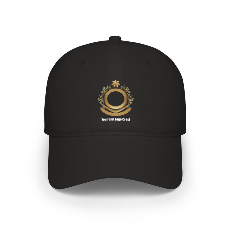 Load image into Gallery viewer, Low Profile Baseball Cap Custom Unit Crest Logo
