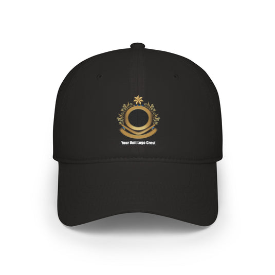 Low Profile Baseball Cap Custom Unit Crest Logo