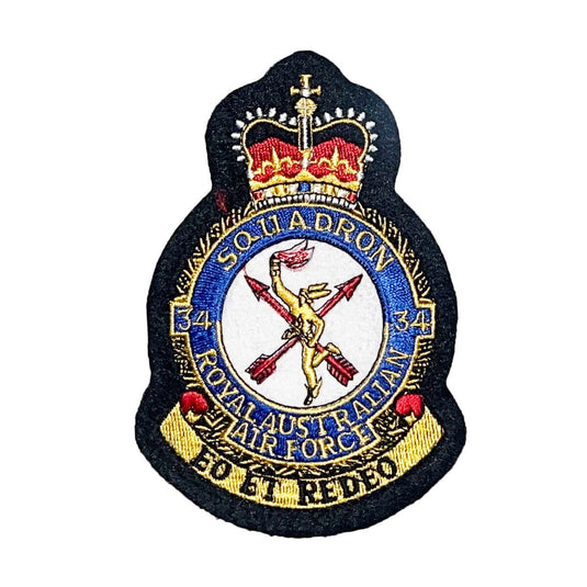 34 SQN Squadron Unit Crest Patch Air Force - Cadetshop