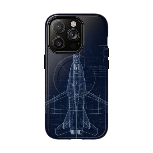 F/A-18 Blueprint Phone Case Air Force Collection - Cadetshop