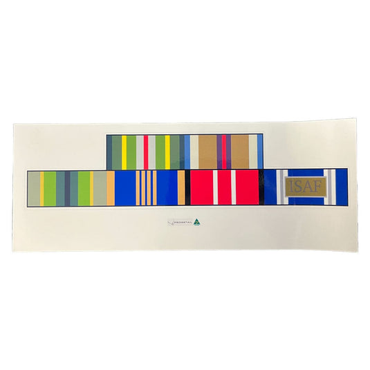 Custom Ribbon Bar Patch Sticker 1 Ribbon to 8 Ribbon