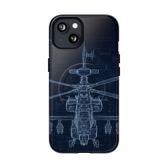 Apache Blue Print Phone Case Army Collection - Cadetshop