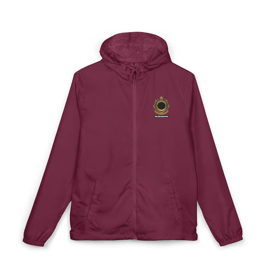 Unisex Full-Zip Windbreaker Jacket Custom Logo Crest