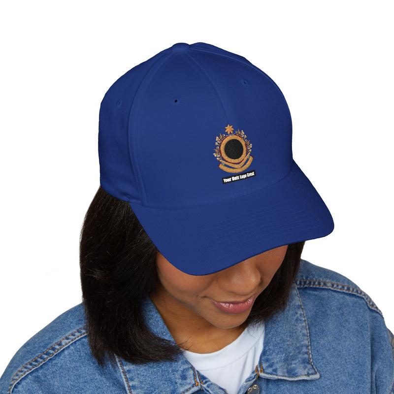 Load image into Gallery viewer, Flexfit Embroidered Baseball Cap Custom Unit Logo Crest
