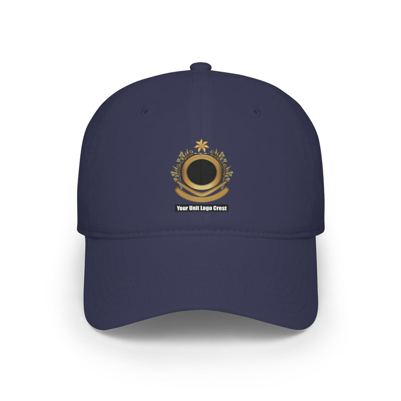 Load image into Gallery viewer, Low Profile Baseball Cap Custom Unit Crest Logo
