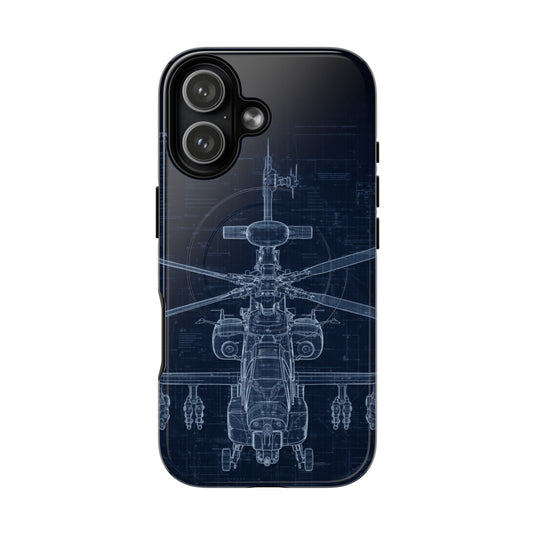 Apache Blue Print Phone Case Army Collection - Cadetshop