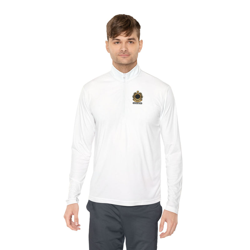 Load image into Gallery viewer, Quarter-Zip Pullover Custom Logo Crest
